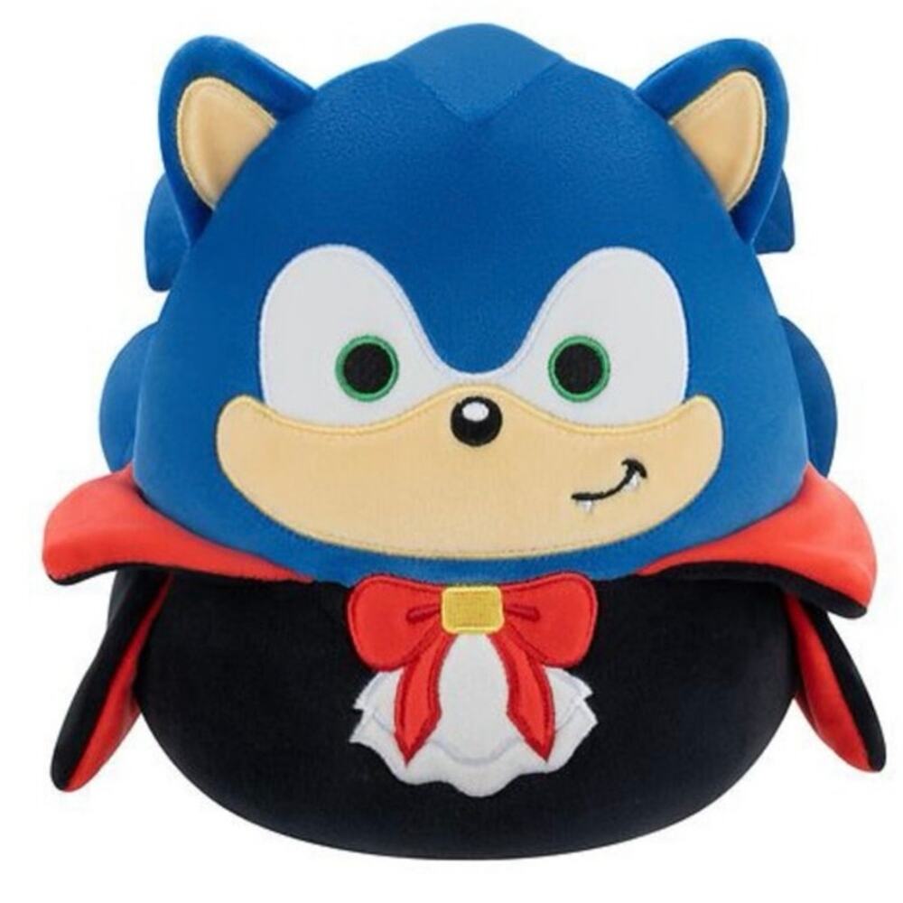NWT Squishmallow 8 Inch Plush sonic the hedgehog sega vampire Halloween costume